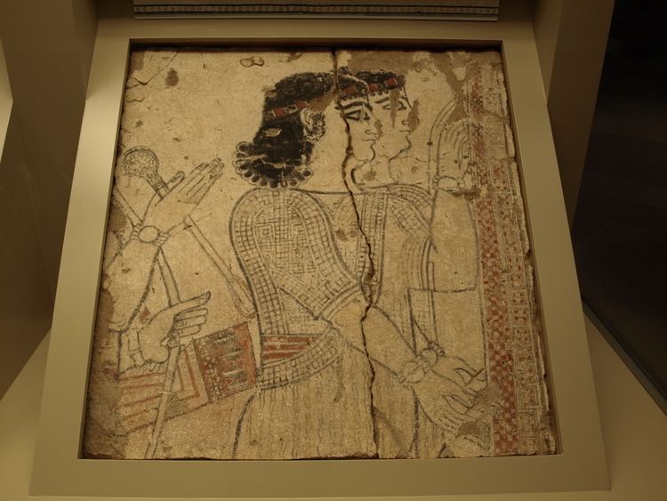 Til Barsip Genie From the Palace Painting in Til Barsip in Ancient Assyria