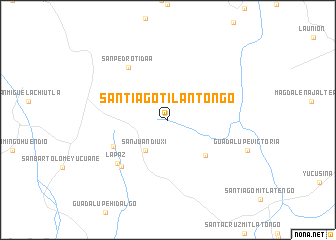 Tilantongo Santiago Tilantongo Mexico map nonanet