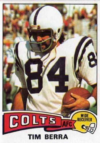 Tim Berra (American football) BALTIMORE COLTS Tim Berra 301 TOPPS 1975 NFL American Football
