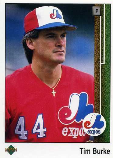 Tim Burke (baseball) 1989 Upper Deck Baseball 456 Tim Burke Montreal Expos