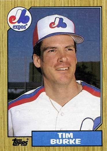 Tim Burke (baseball) 1987 Topps Baseball 624 Tim Burke Montreal Expos