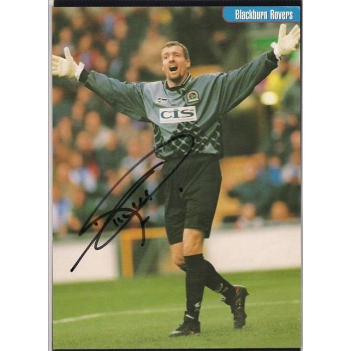 Tim Flowers Autographed picture of Blackburn Rovers footballer Tim Flowers