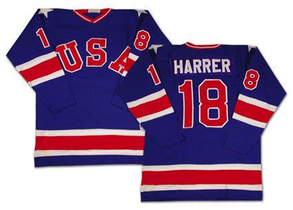 Tim Harrer Third String Goalie 1980 United States Tim Harrer Jersey