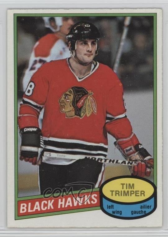 Tim Trimper 198081 OPeeChee 357 Tim Trimper Chicago Blackhawks RC Rookie