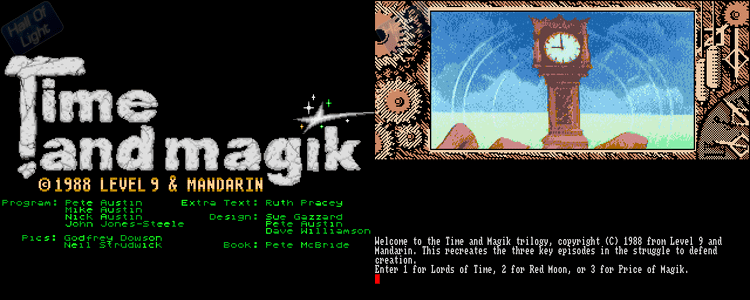 Time and Magik Time and Magik The Trilogy Hall Of Light The database of Amiga