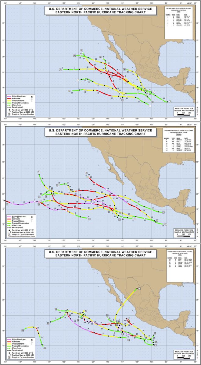 Timeline of the 1990 Pacific hurricane season
