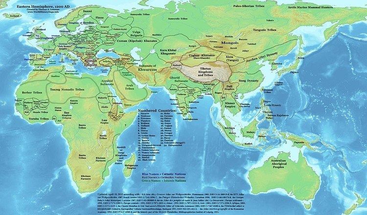 Timeline of the Mongol Empire