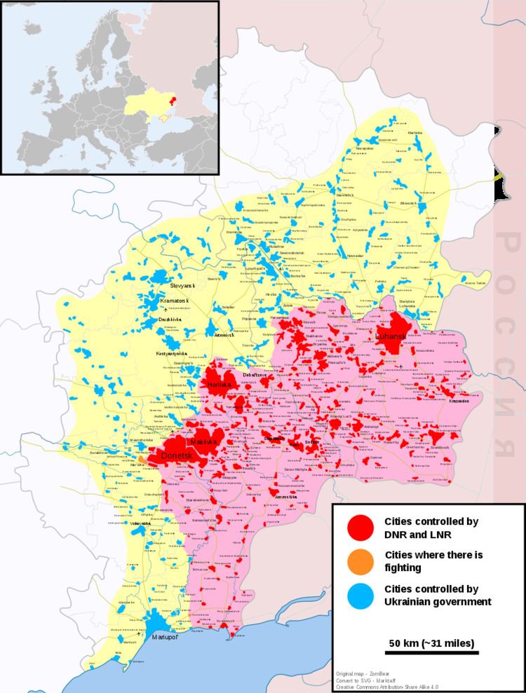 Timeline of the war in Donbass (April–June 2015)