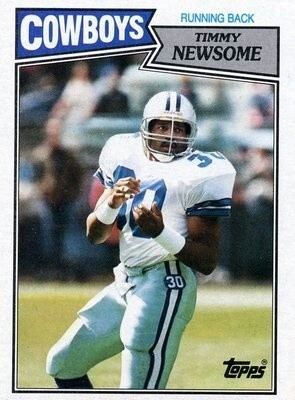 DALLAS COWBOYS WEEKLY~9/27/86~TIMMY NEWSOME COVER~ WITH CHEERLEADER  CENTERFOLD