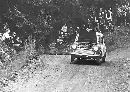 Timo Mäkinen 1967 Timo Mkinen Mini Cooper open hood Cars Pinterest Lakes