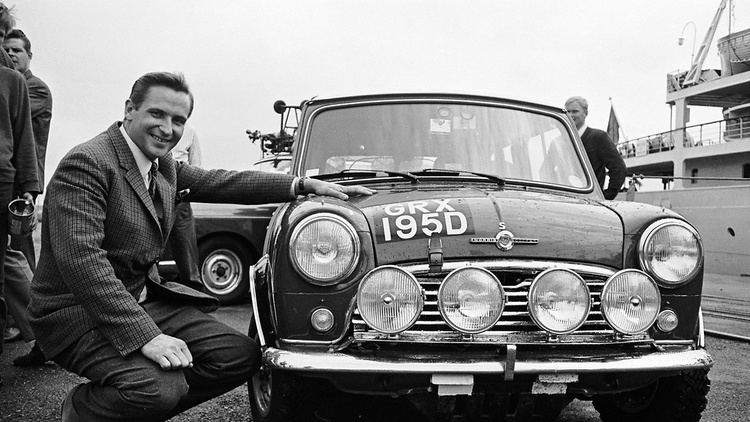 Timo Mäkinen GRX 195 D with Timo Makinen1967 Morris Mini Austin Mini etc