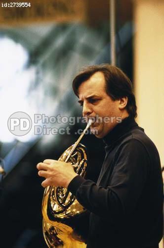 Timothy Brown (hornist) PD Stock photo Timothy Brown The English Hornist Playing The
