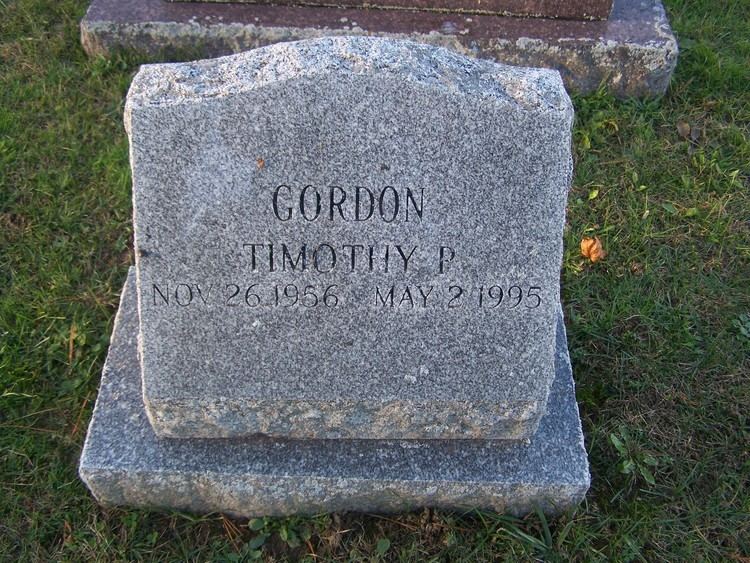 Timothy P. Gordon Timothy P Gordon 1956 1995 Find A Grave Memorial