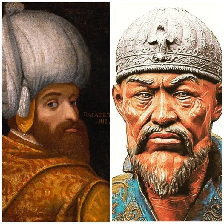 Timur and Bayazid I. Ankara battle of the great commanders