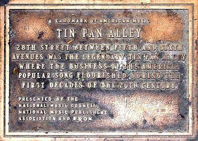 Tin Pan Alley Tin Pan Alley Wikipedia