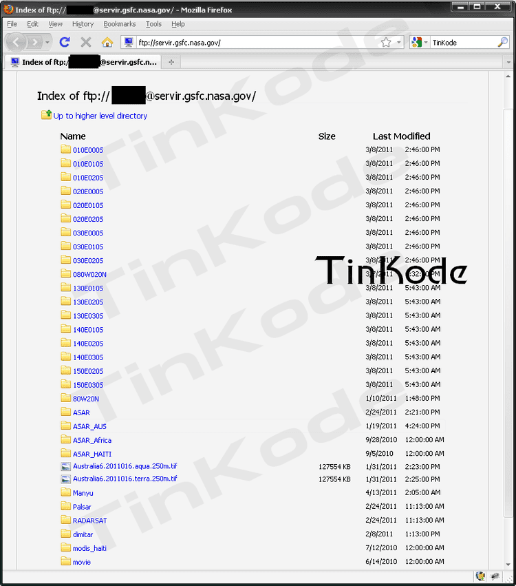 TinKode TinKode Hack FTP of NASA Goddard Space Flight Center