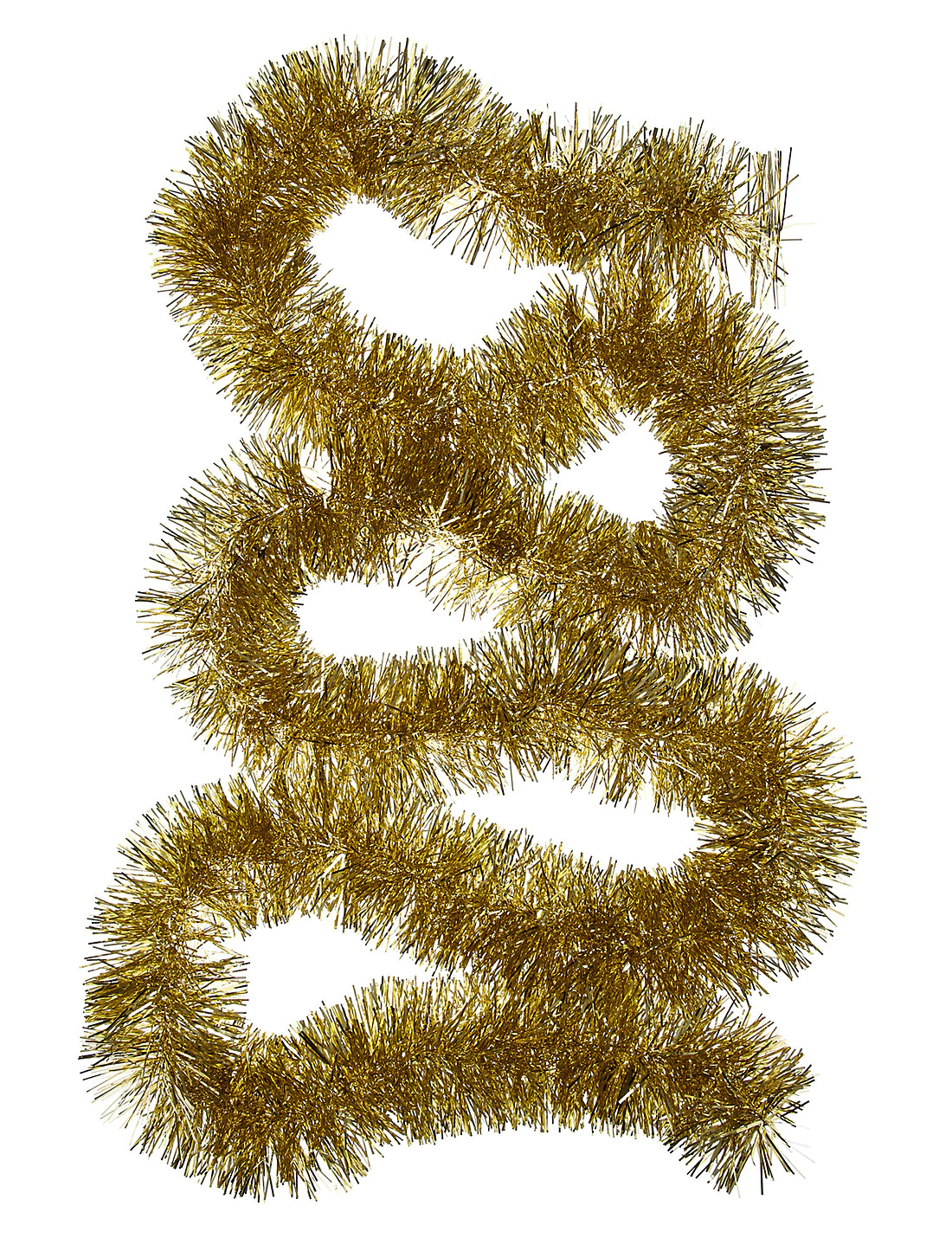 Tinsel 2 x 2m Golden Christmas Tinsel MampS