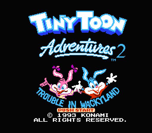 Tiny Toon Adventures 2: Trouble in Wackyland Tiny Toon Adventures 2 Trouble in Wackyland USA ROM lt NES ROMs