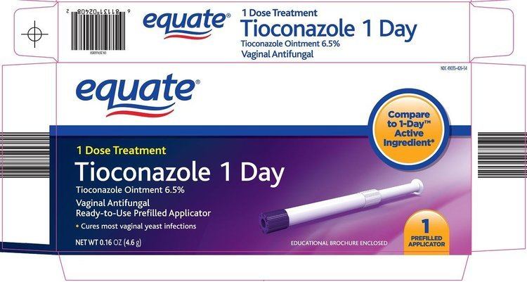 Tioconazole Equate tioconazole 1 day by WalMart Stores Inc