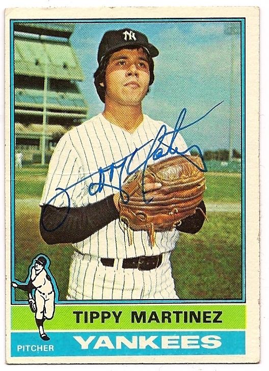 Tippy Martinez Signed 1985 Topps