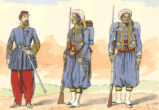 Tirailleur French Uniforms 1889