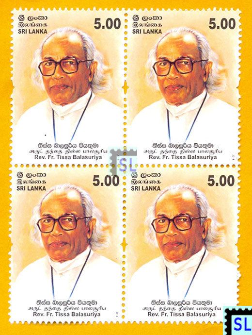 Tissa Balasuriya Sri Lanka Postage Stamps Rev Fr Tissa Balasuriya
