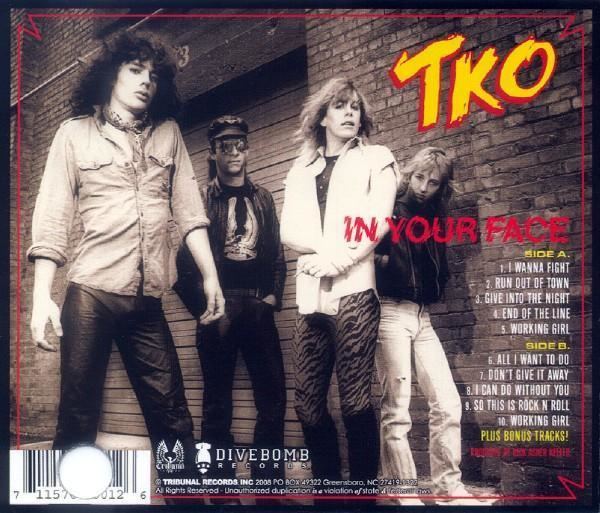 TKO (band) TKO In Your Face 1984 PLAY IT LOUD