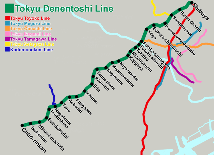 Tōkyū Den-en-toshi Line Tokyu Denentoshi Line All About Japanese Trains