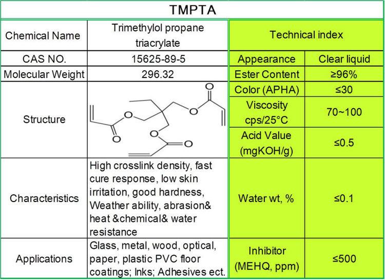 TMPTA High Quality Methacrylate MonomerActive Monomer Trimethylolpropane