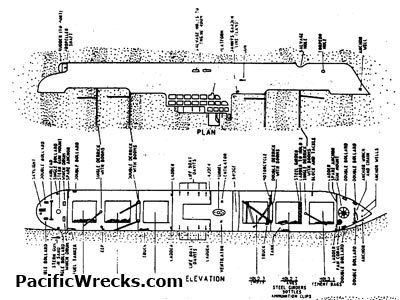 Toa Maru Toa Maru 2 Shipwreck Diagram