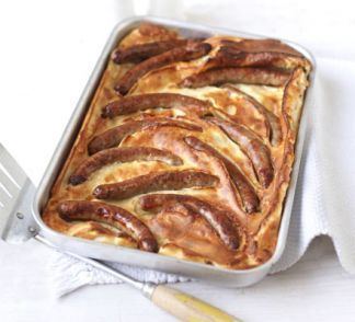 Toad in the hole Toad in the hole in 4 easy steps BBC Good Food