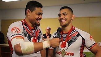 Toafofoa Sipley From the grand final sheds with Toafofoa Sipley
