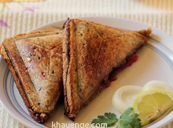 Toast sandwich Cheese Capsicum Toast Sandwich Bombay Style