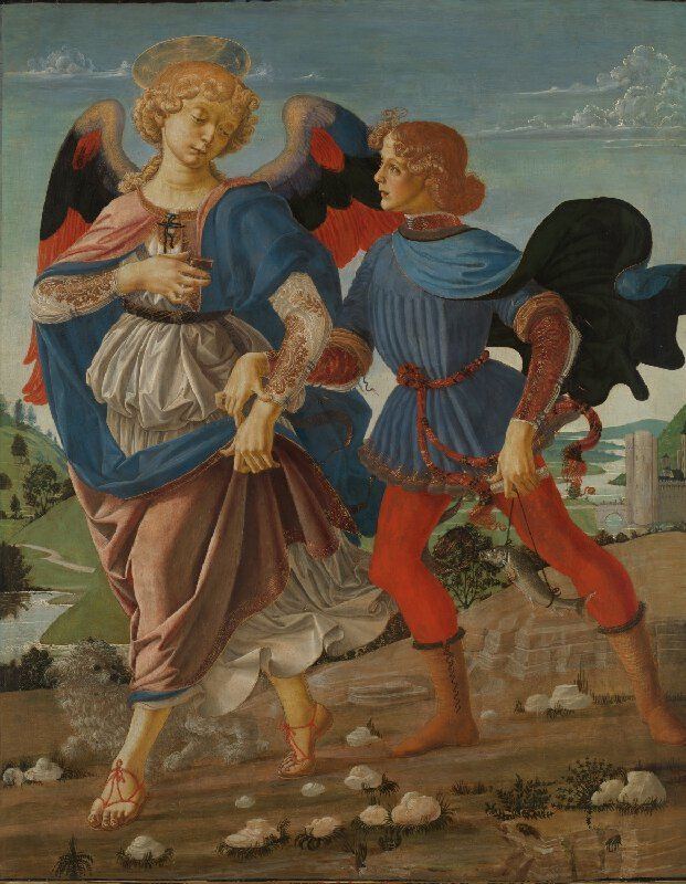 Tobias and the Angel (Verrocchio) httpswwwnationalgalleryorgukserveriipFIF
