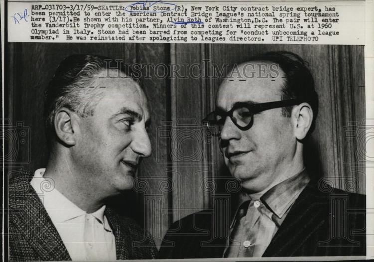 Tobias Stone and Alvin Roth Bridge Players 1959 Vintage Press ...