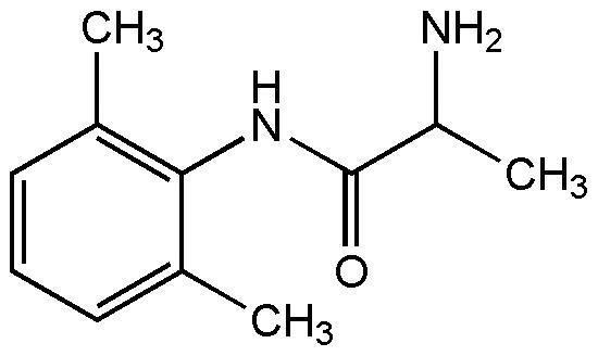 Tocainide Medicinal Chemical Structures Antiarrythmics Tocainide