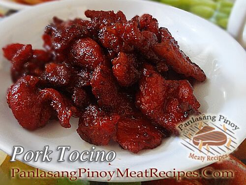 Tocino Pork Tocino Sweet Cured Pork Panlasang Pinoy Meat Recipes