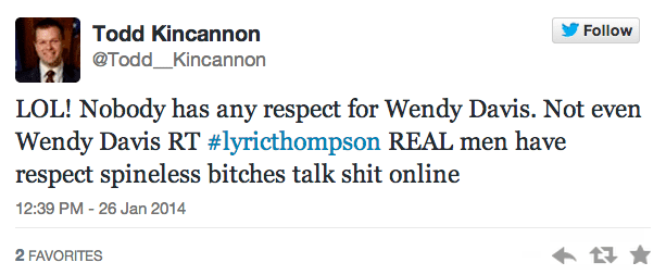 Todd Kincannon Tea Party troll Todd Kincannon goes on misogynistic anti