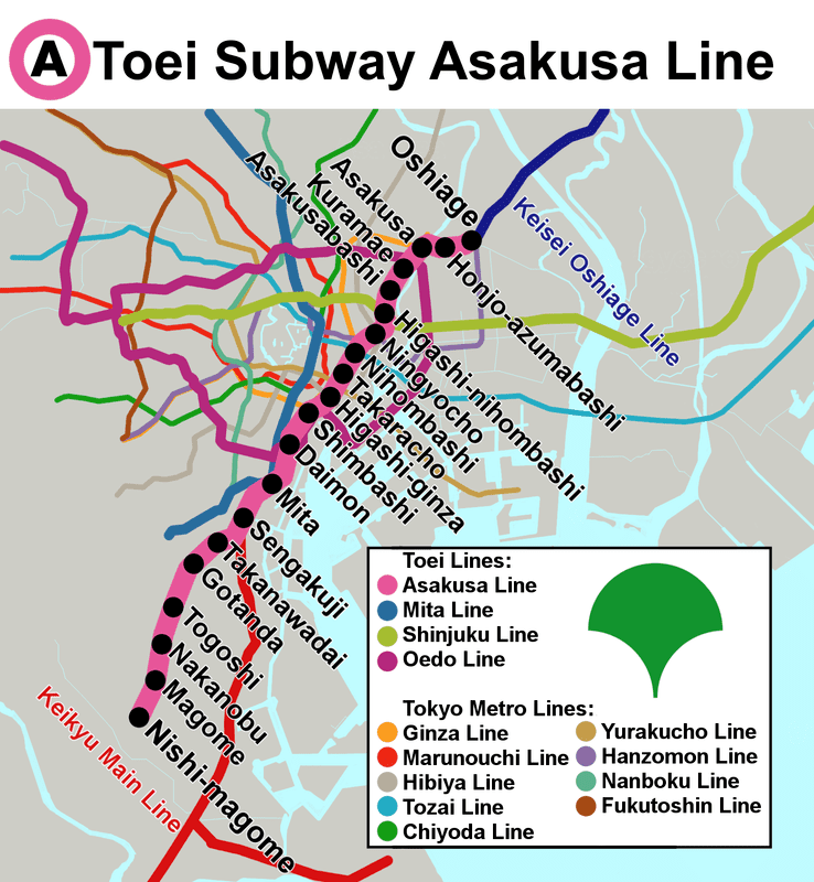 Toei Asakusa Line Toei Subway Asakusa Line All About Japanese Trains