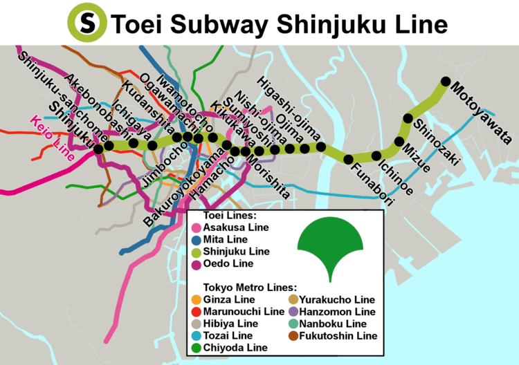 Toei Shinjuku Line Toei Subway Shinjuku Line All About Japanese Trains