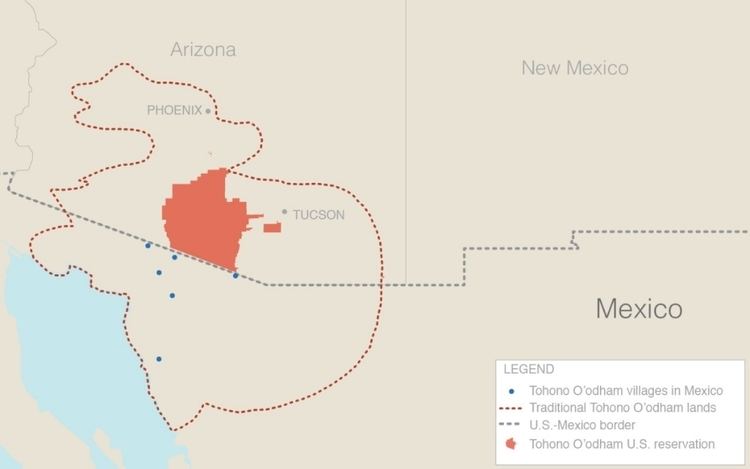 Tohono O'odham USMexico border wreaks havoc on lives of an indigenous desert