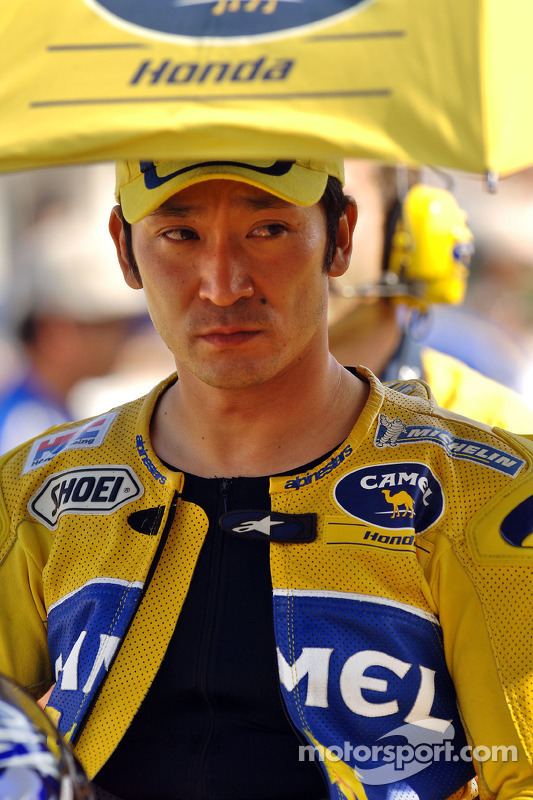 Tohru Ukawa Tohru Ukawa on the starting grid at Japanese GP MotoGP