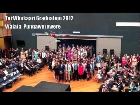 Toi Whakaari Toi Whakaari Graduation 2012 Waiata Pungawerewere YouTube
