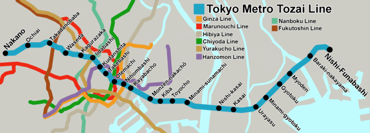 Tokyo Metro Tōzai Line Tokyo Metro Tozai Line All About Japanese Trains