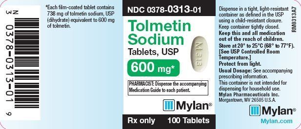 Tolmetin Tolmetin Tablets FDA prescribing information side effects and uses