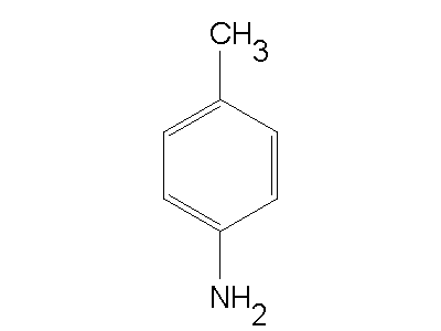 Toluidine pToluidine C7H9N ChemSynthesis