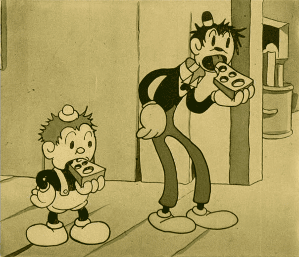 Tom and Jerry (Van Beuren) Tralfaz Being Real Cheesy