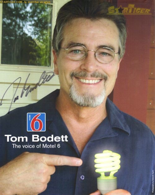 Tom Bodett Tom Bodett autograph collection entry at StarTiger