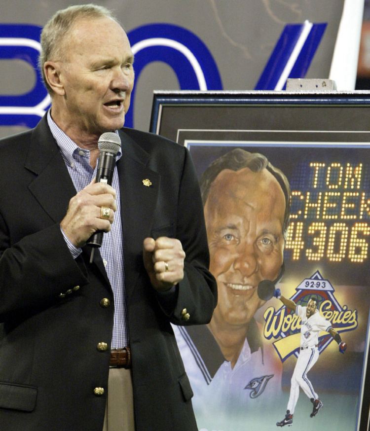 Tom Cheek Tom Cheek longtime Blue Jays broadcaster honoured with