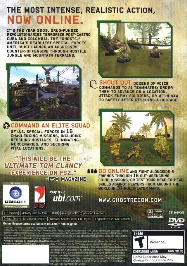 Tom Clancy's Ghost Recon: Jungle Storm Tom Clancy39s Ghost Recon Jungle Storm Box Shot for PlayStation 2